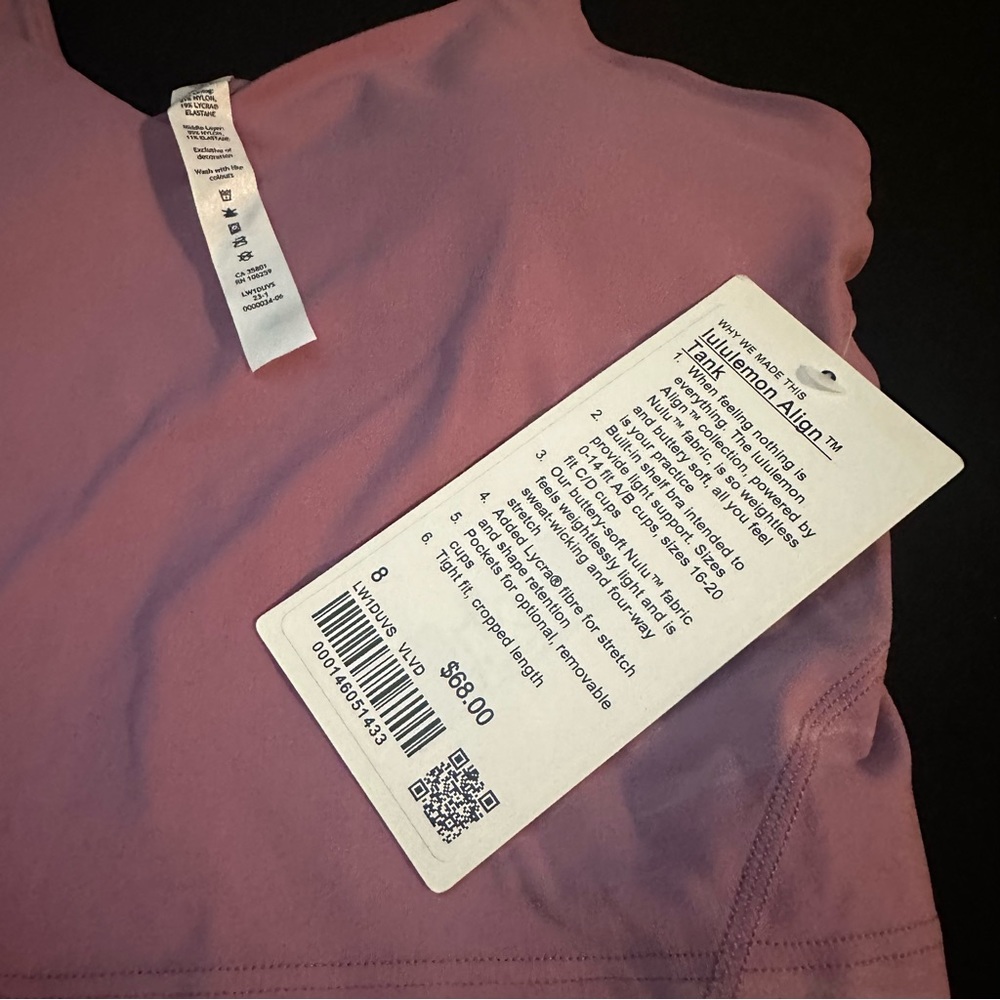 Lululemon Align V-Neck Tank Sports Bra - Picture 4 of 4